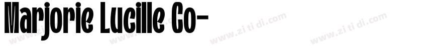 Marjorie Lucille Co字体转换